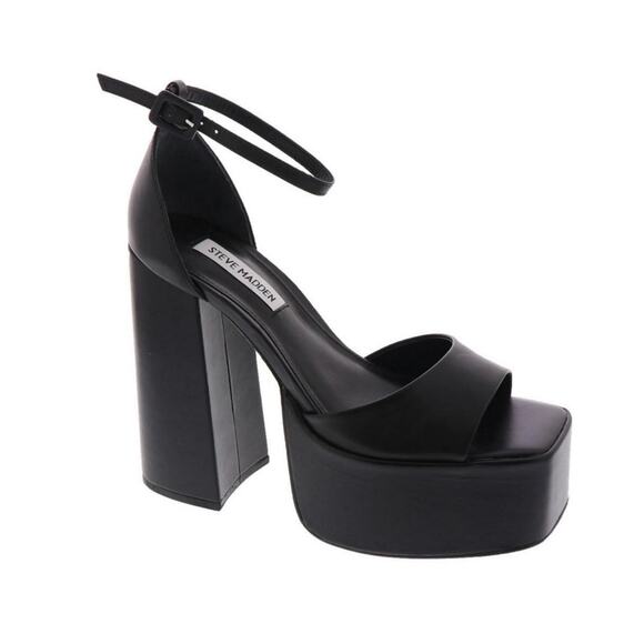 Steve Madden Womens KASSIANI Open Toe Ankle‎ Strap Platform Heels Sz 9